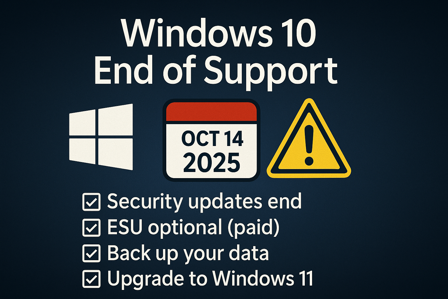 Windows 10 End of Support (2025): The Complete Guide to the Consumer ESU Program